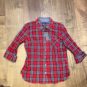 Tommy Hilfiger Heritage red plaid women’s shirt